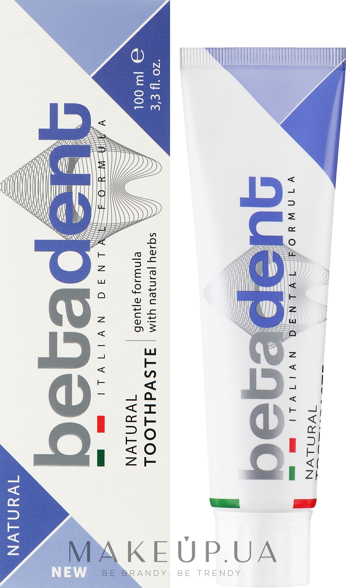 Зубна паста "Natural" - Betadent Natural Toothpaste — фото 100ml