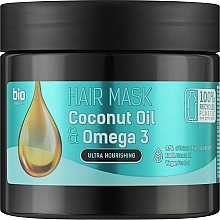 Духи, Парфюмерия, косметика Маска для волос "Coconut Oil & Omega 3" - Bio Naturell Hair Mask