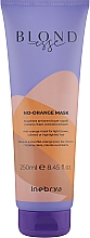 Маска для окрашенных волос, против оранжевого цвета - Inebrya Blondesse No-Orange Mask — фото N1