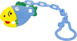 Парфумерія, косметика Кліпса для пустушки "Рибка", блакитна - Lindo
