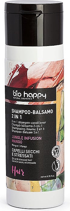 Шампунь-кондиціонер для волосся - Bio Happy Jungle Infusion Mango Conditioning Shampoo — фото N1