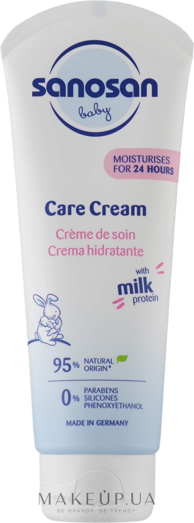 Дитячий зволожувальний крем - Sanosan Baby Care Cream Moisturises For 24 Hours — фото 100ml