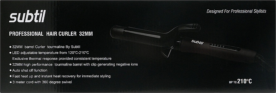 Професіональна плойка для накручування волосся з затискачем, 32 мм - Laboratoire Ducastel Subti FDJ-06140 — фото N2