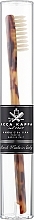 Зубна щітка - Acca Kappa Medium Pure White Bristle Toothbrush Classic Brown — фото N1