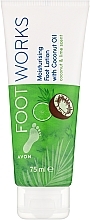 Зволожувальний лосьйон для ніг із кокосовим маслом - Avon Foot Works Coconut & Lime Moisturising Lotion — фото N1