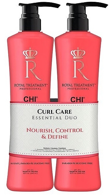 Набор - CHI Royal Treatment Curl Care Essentials Duo (shm/946ml + cond/946ml) — фото N1