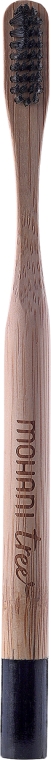 Зубная щетка бамбуковая, средней жесткости, с черной щетиной - Mohani Toothbrush — фото N3