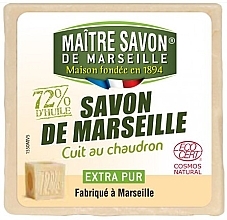 Парфумерія, косметика Сертифіковане марсельське мило - Maitre Savon De Marseille Savon De Marseille Ecocert Extra Pur Soap Bar