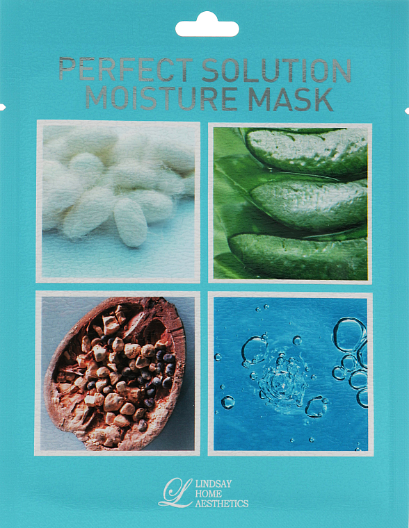 УЦЕНКА Увлажняющая маска для лица "Идеальное решение" - Lindsay Perfect Solution Moisture Mask * — фото N4