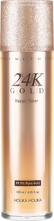 Восстанавливающий тонер с золотом - Holika Holika Prime Youth 24K Gold Repair Toner — фото N2