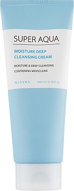 Очищающий крем - Missha Super Aqua Moisture Deep Cleansing Cream