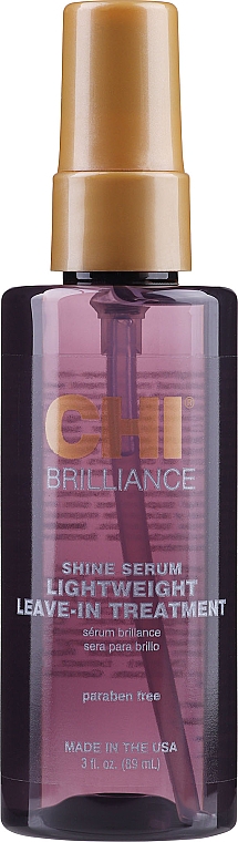 Незмивна сироватка-шовк для волосся  - CHI Deep Brilliance Shine Serum Light Weight Leave-In Treatment — фото N3