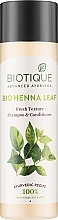 Шампунь з кондиціонером - Biotique Bio Henna Leaf Fresh Texture Shampoo & Conditioner With Color — фото N1