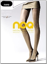 Колготки для женщин с металлическим блеском "Brilliance", 50 Den, nero - Knittex — фото N1