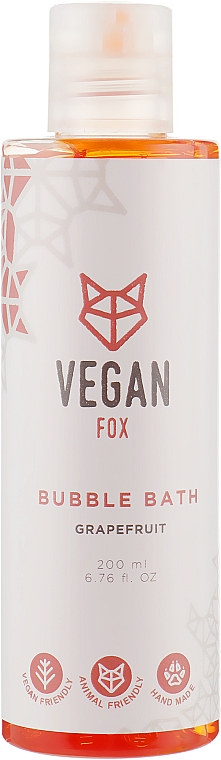 Пена для ванны "Грейпфрут" - Vegan Fox — фото N1