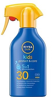 Солнцезащитный спрей для детей - NIVEA Sun Kids Protect & Care Spray SPF 30 — фото N1