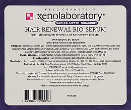 Сверхінтенсивна біостимулююча сиворотка для запобігання випадіння та відновлення росту волосся у чоловіків - Xeno Laboratory Renewal Bio-Serum For Men — фото N3