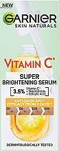 Сыворотка с витамином С для уменьшения видимости пигментных пятен, выравнивания тона и сияния кожи лица - Garnier Skin Naturals Vitamin C Serum — фото N2