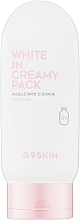 Маска для обличчя і тіла, освітлювальна  - G9Skin White In Creamy Pack — фото N1