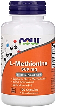Харчова добавка "L-метионін", 500 мг - Now Foods L-Methionine Capsules — фото N1