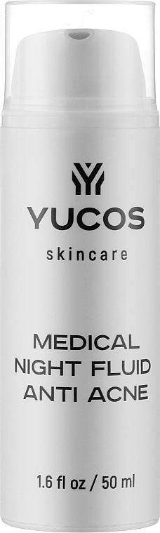 Лікувальний нічний флюїд з канабісом  - Yucos Medical Night Fluid Anti Acne