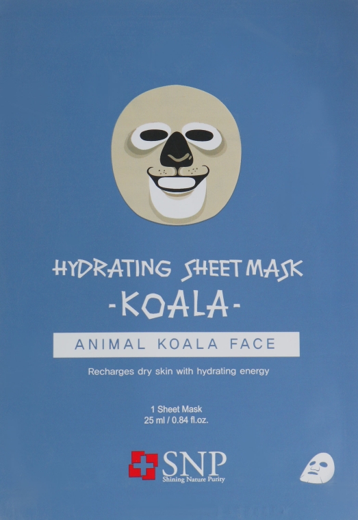 Зволожувальна маска "Тварина. Коала" - SNP Animal Koala Hydrating Mask Sheet — фото N1