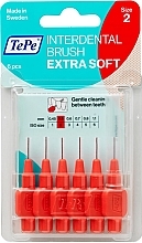 Набір міжзубних йоржиків "Extra Soft", 0.5 мм - TePe Interdental Brush Extra Soft Size 2 — фото N1