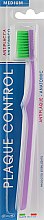 Парфумерія, косметика Зубна щітка "Контроль нальоту" середня, фіолетова - Piave Toothbrush Medium