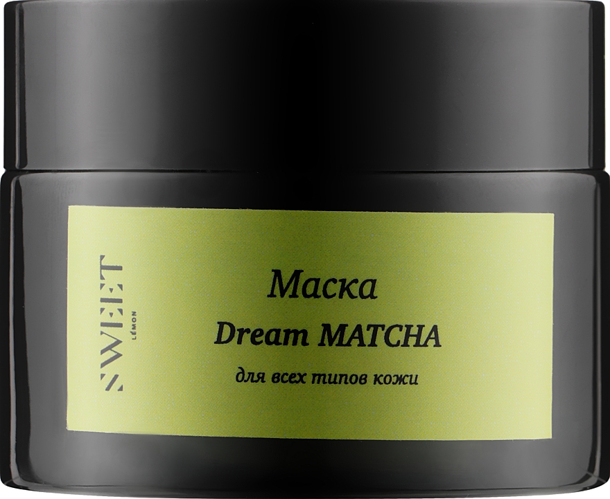 Маска для лица "Dream Matcha" с пребиотиком и матчей - Sweet Lemon