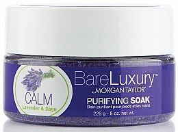 Скраб для рук і ніг "Лаванда й шавлія" - Morgan Taylor Bare Luxury Calm Lavender & Sage Purifying Soak — фото N1