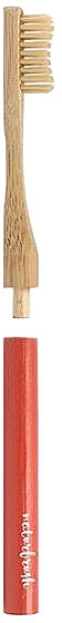 Ручка для бамбуковой зубной щетки, красная - NaturBrush Headless — фото N1