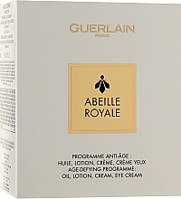 Парфумерія, косметика Набір - Guerlain Abeille Royale Age-Defying Program Set (f/oil/15ml + f/lot/15ml + f/d/cr/7ml + eye/cr/3ml)