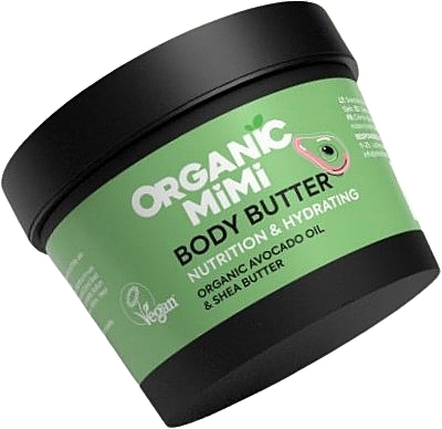 Масло для тела питательное и увлажняющее "Авокадо и ши" - Organic Mimi Body Butter Nutrition & Hydrating Avocado & Shea — фото N1