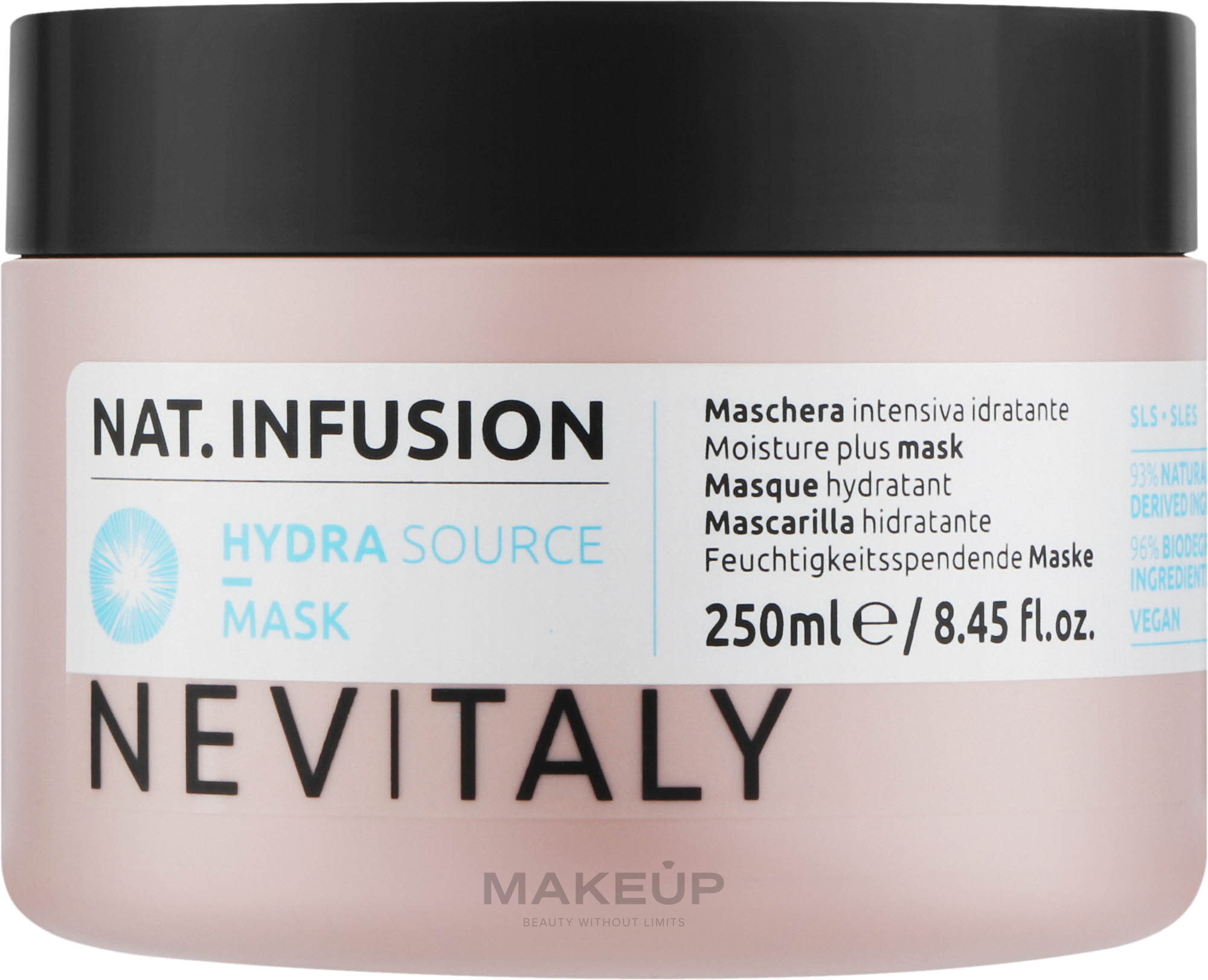 Маска для максимального зволоження сухого волосся - Nevitaly Moisture Plus Mask — фото 250ml
