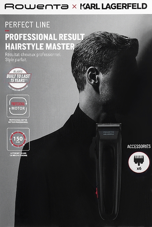 Машинка для стриження волосся - Rowenta Karl Lagerfeld Perfect Line TN152LF0 — фото N2