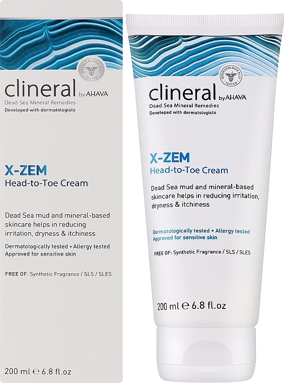 Крем для тела - Ahava Clineral X-Zem Head-to-Toe Cream — фото N2