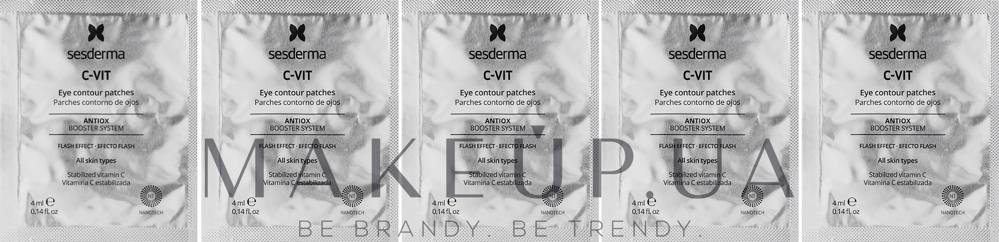 Пластирі для контуру очей - SesDerma Laboratories C-Vit Eye Contour Patches — фото 5x4ml