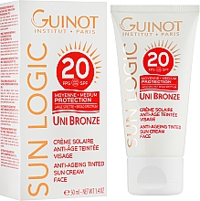 Антивозрастной тонирующий крем от солнца - Guinot Uni Bronze Anti-Ageing Tinted Sun Cream SPF20 — фото N2