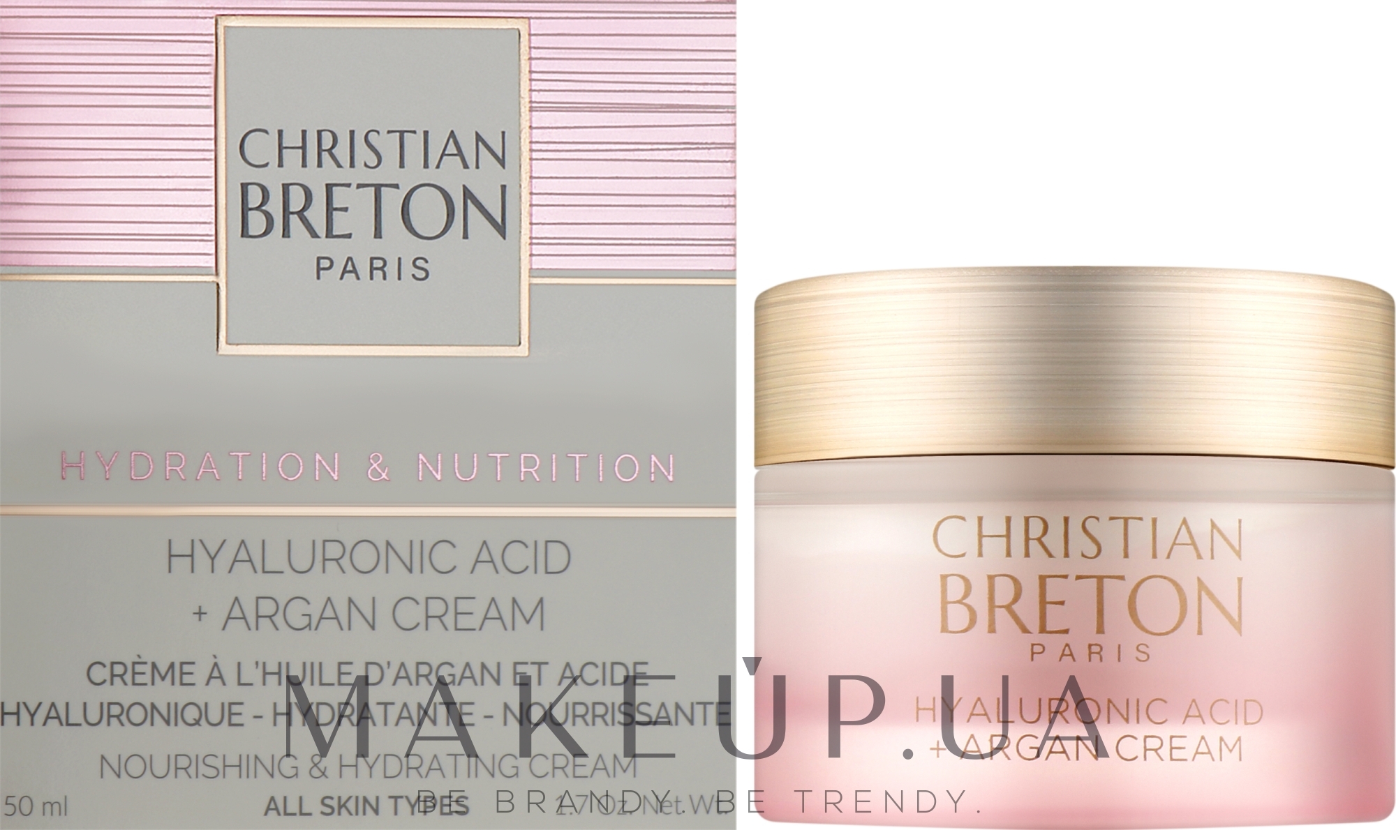 Крем для лица - Christian Breton Hyaluronic Acid+Argan Cream — фото 50ml