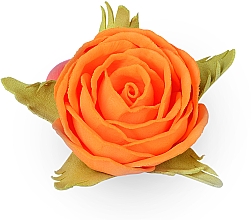 Парфумерія, косметика Резинка для волосся ручної роботи "Помаранчева троянда", маленька - Katya Snezhkova