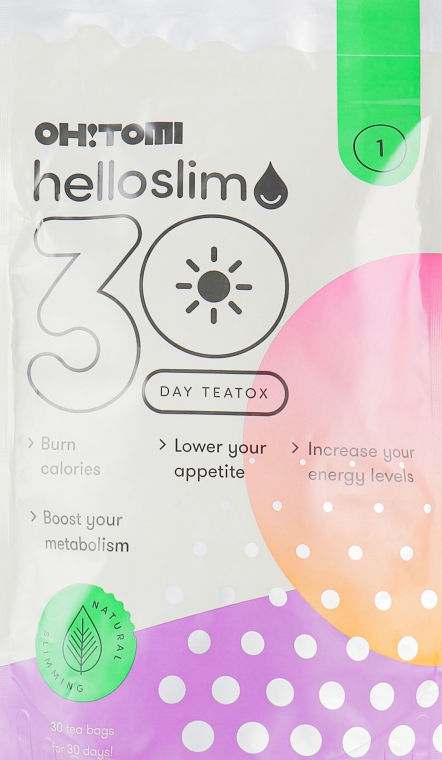 Дневной чай для детоксикации организма - Oh!Tomi Hello Slim Day Teatox — фото N1