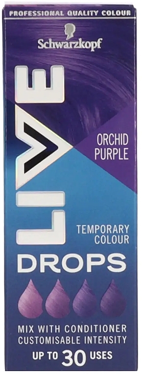 Капли для окрашивания волос - Live Drops Orchid Purple Temporary Color — фото N1