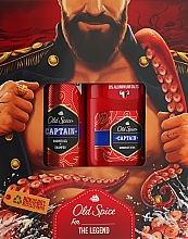 Духи, Парфюмерия, косметика Набор - Old Spice Captain Fireman (deo/50g + sh/gel/250ml)