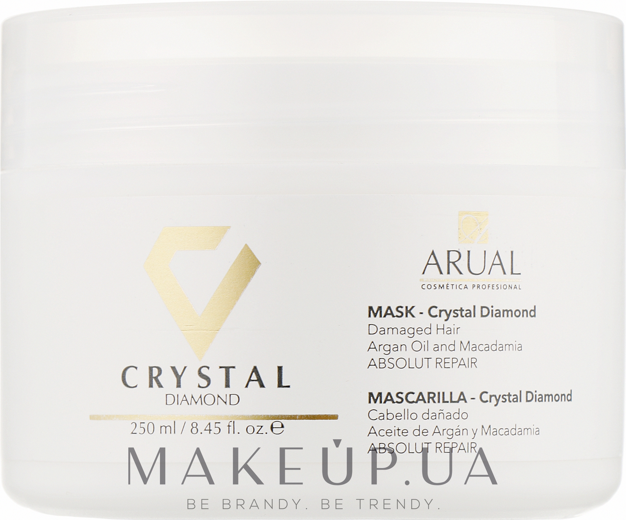 Інтенсивна відновлювальна маска для волосся - Arual Crystal Diamond Mask — фото 250ml
