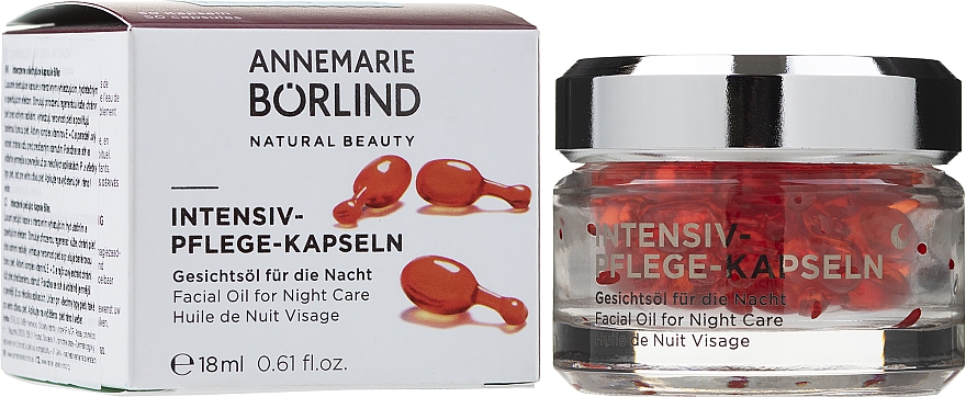 Масло в капсулах для лица, ночное - Annemarie Borlind Intensive Care Capsules Facial Oil — фото N2