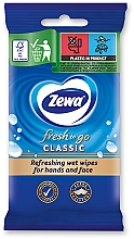 Салфетки влажные, 10 шт - Zewa Classic Wipes — фото N1
