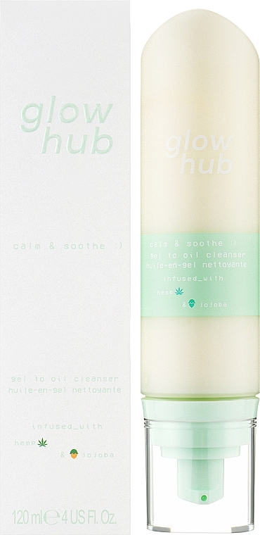 Гідрофільний гель для очищення обличчя - Glow Hub Calm & Soothe Gel to Oil Cleanser — фото N2