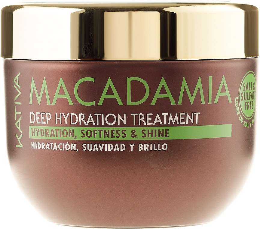 Интенсивно увлажняющая маска для нормальных и поврежденных волос - Kativa Macadamia Deep Hydrating Treatment — фото N4