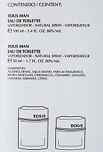 Tous Man - Набор (edt/100ml + edt/50ml) — фото N4