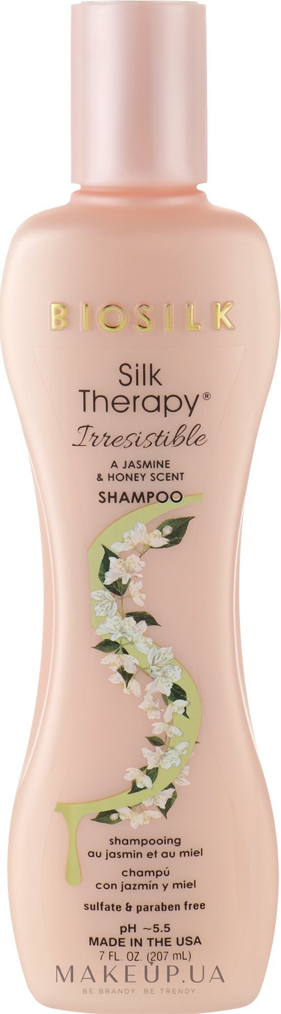 Шампунь шелковая терапия с ароматом жасмина и меда - Biosilk Silk Therapy Irresistible Shampoo — фото 207ml